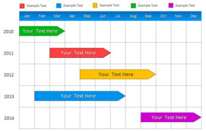 Calendar Planning Template for gantt charts in powerpoint